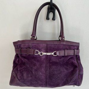 Coach Hamptons Carryall Suede Tote